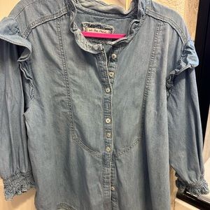 Free people Jean shirt size L